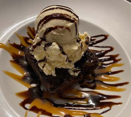 Warm Double Chocolate Brownie