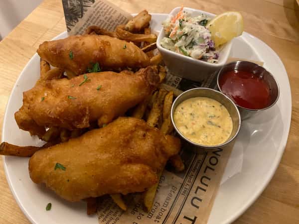 Beer Battered Fish & Chips