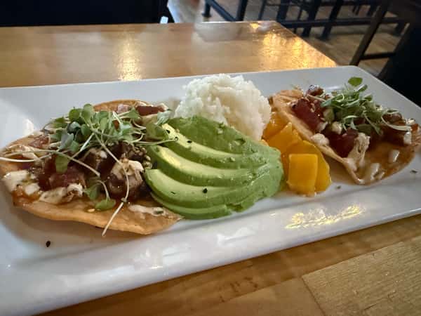 Seared Ahi Tuna Corn Tostada