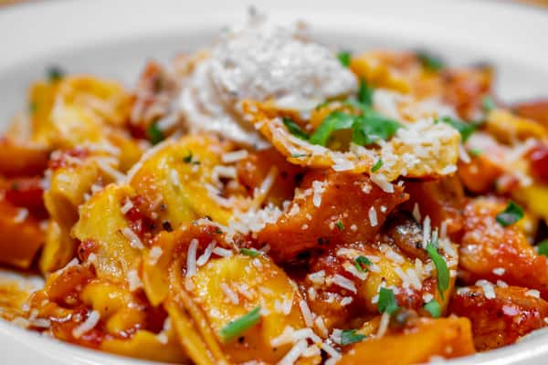 Cheese Tortellini with Roasted Butternut Squash