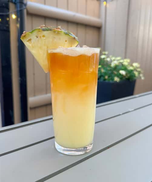 Even on a sunny day on our patio you can get "Caught in the Rain".... if you like, piña coladas, that is 😜

Try our twist on the classic with Corvus grilled pineapple vodka, lime, coconut cream and a dark rum float 🍹 Enjoy one this week and pretend you're somewhere tropical!