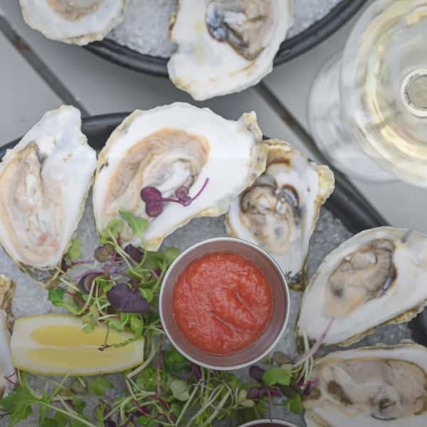 It’s a great day for oysters and crisp white wine on the patio 🥂🦪
