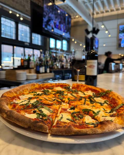 Margherita pizza and a glass of Super Tuscan sounds pretty delicious, don't agree??

🍷🍕🍷🍕