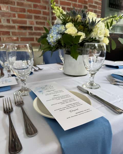 A spring or summer event on our patio is hard to beat... book a memorable day for your guests today and find out for yourself!