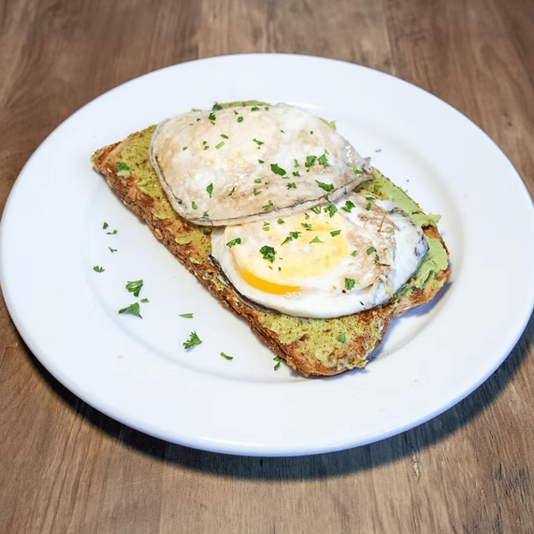 Avocado toast fried egg