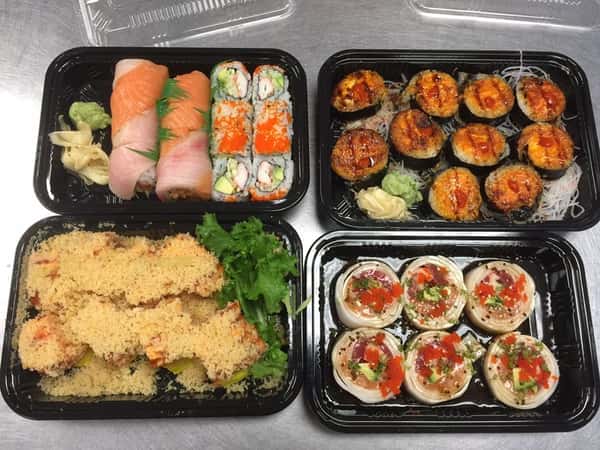 sushi takeout containers