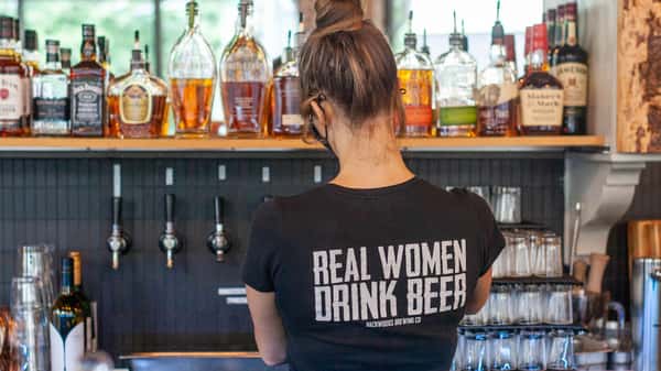 Backwoods Brewing Company Real Women Drink Beer Shirt