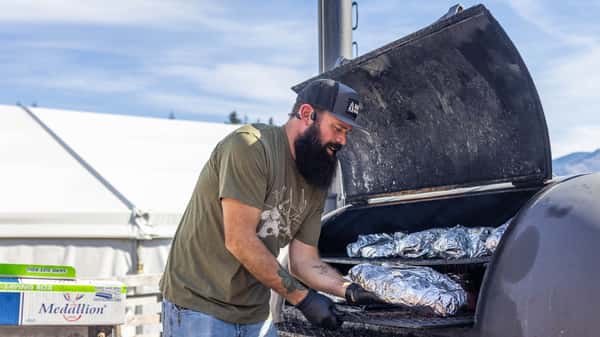 Backwoods smoked barbecue brisket and meat