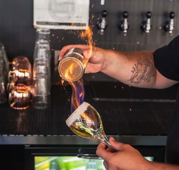 making smoke and fire coffee