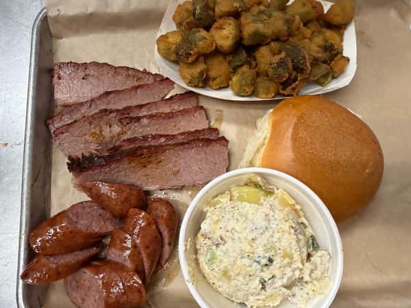 2 Meat BBQ plate