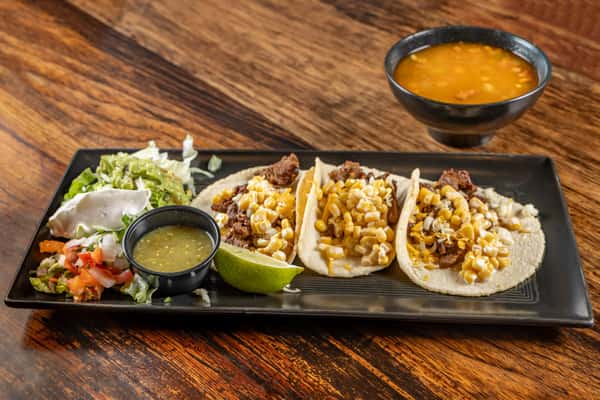 Steak Elote Tacos