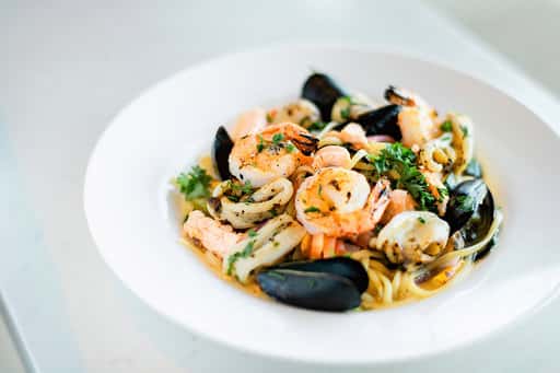 Spicy Chicken and Shrimp Pasta