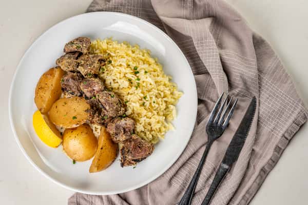 Beef Souvlaki Dinner