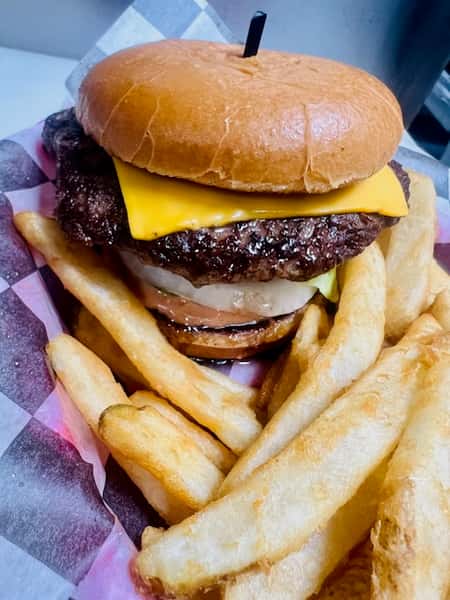 Dads Half Pound Burger