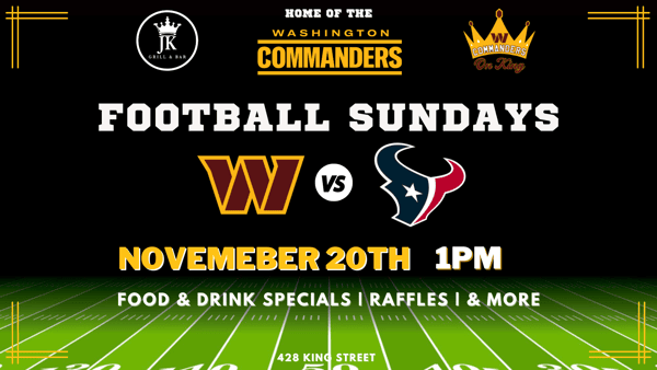 Washington Commanders vs Houston Texans Football Viewing Party