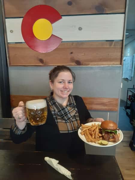 Burger and beer
