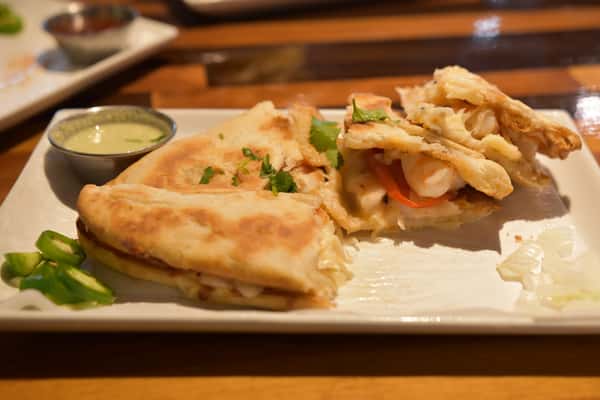 indian texan fusion plate