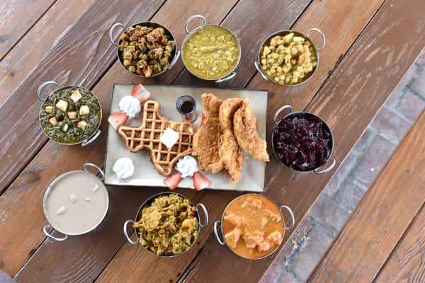 indian texan fusion plates