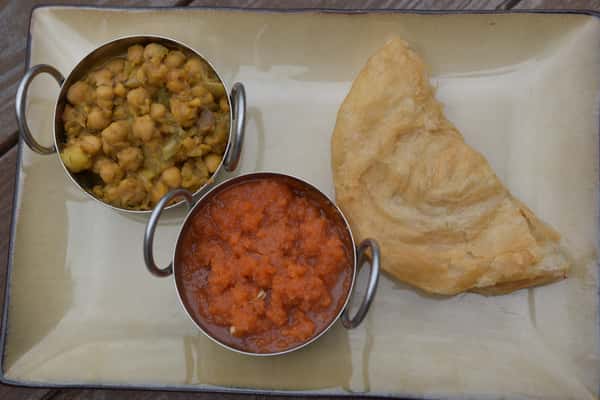 indian texas fusion plate