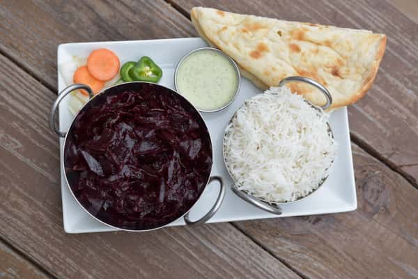 indian texan fusion plate