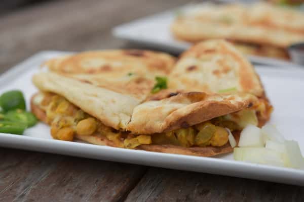indian texan fusion plate