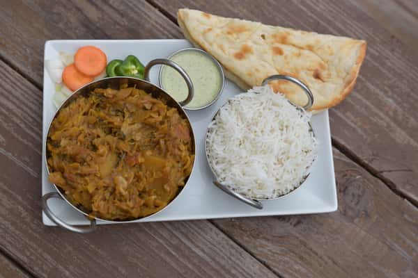 indian texan fusion plate