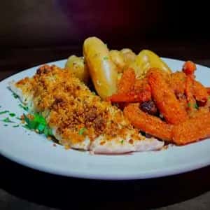 Parmesan Crusted Baked Haddock