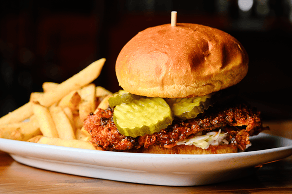 Nashville Hot Honey Chicken Sandwich