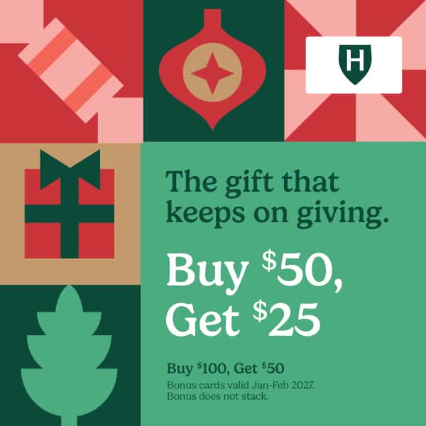 Holiday Gift card promo