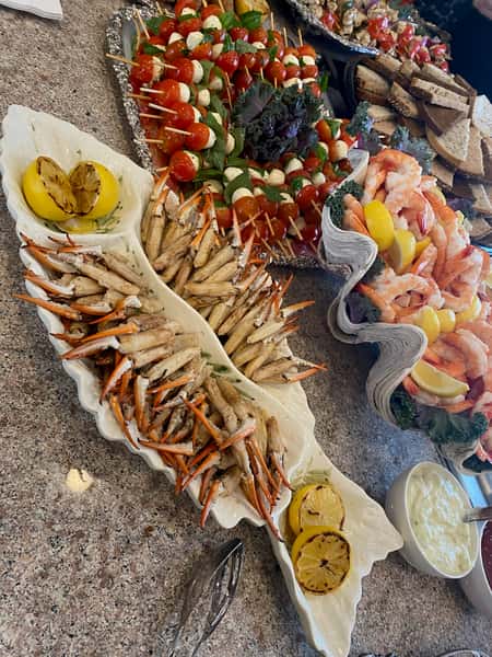 Fresh Crab Fingers and Gulf Shrimp Cocktail