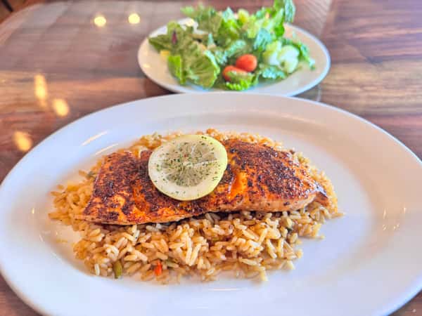 Salmon Fillet Greek Style or Blackened