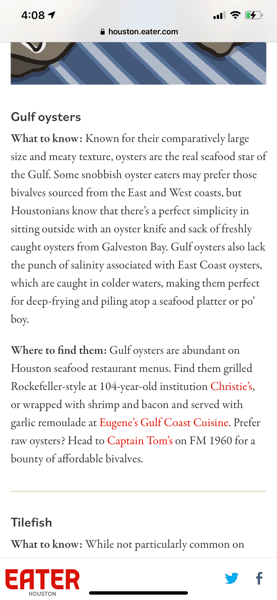 Gulf Oysters