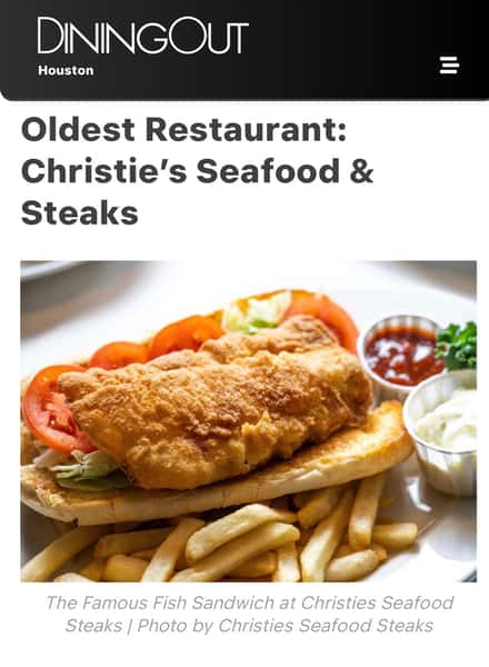Picture of Famous Fish Sandwich -Christie's
