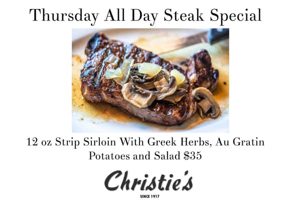 Thursday All Day Steak Special