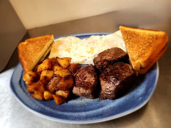 Steak Tips & Eggs