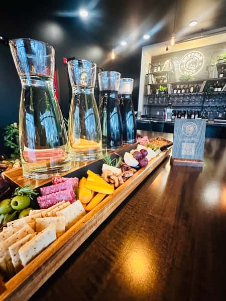 Shareable Wine Flight and Charcuterie Board