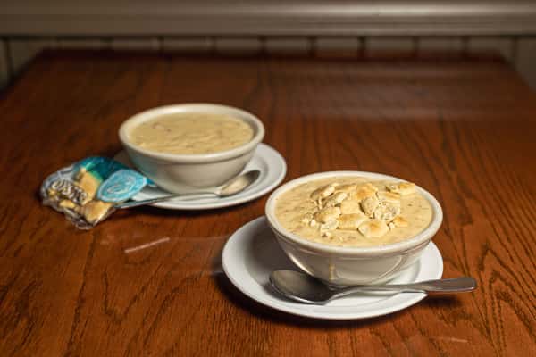 New England Clam Chowder or Soup Du Jour