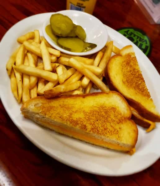 grilled cheese and fries