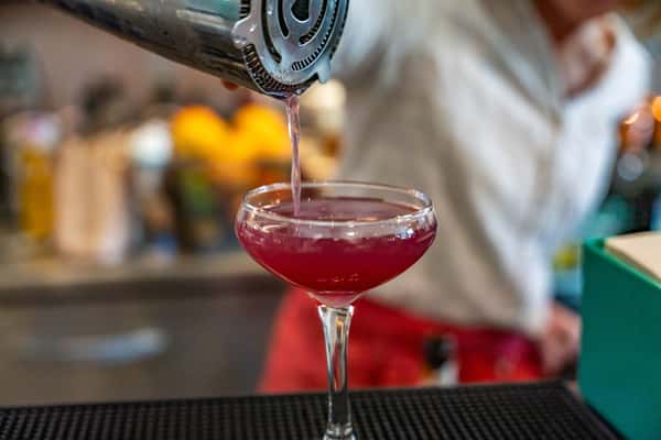 mixing drinks