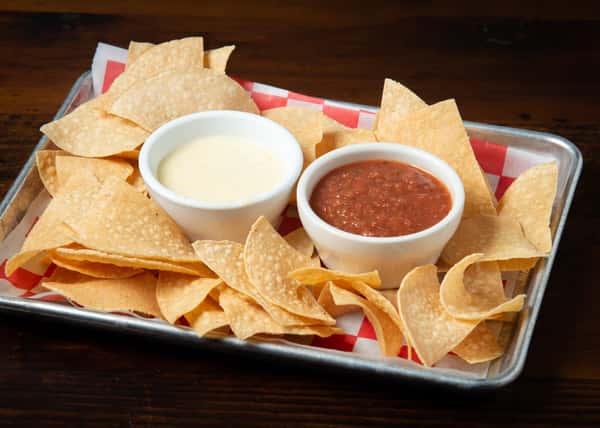 Chips, Salsa, Queso, & Guacamole