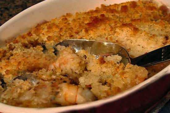 Baked Seafood Casserole with lobster