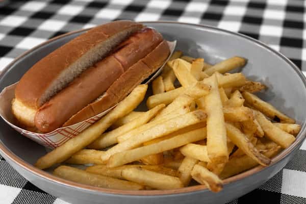 Kid Hot Dog and Fries