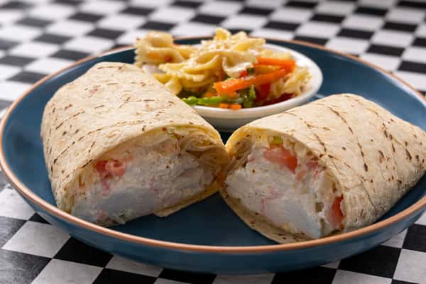 Old School Seafood Salad Roll Up