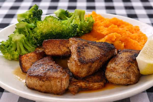Blackened Tuna and Sword Tips