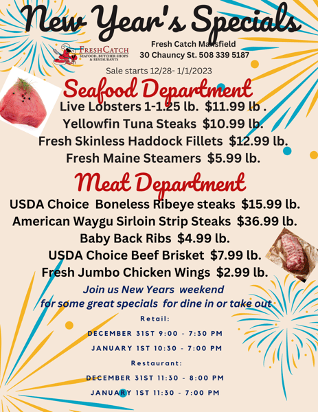 Mansfield fresh catch seafood restaurant in ma