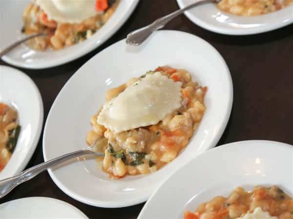 plated risotto