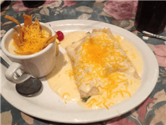 Enchiladas with Cup of Soup