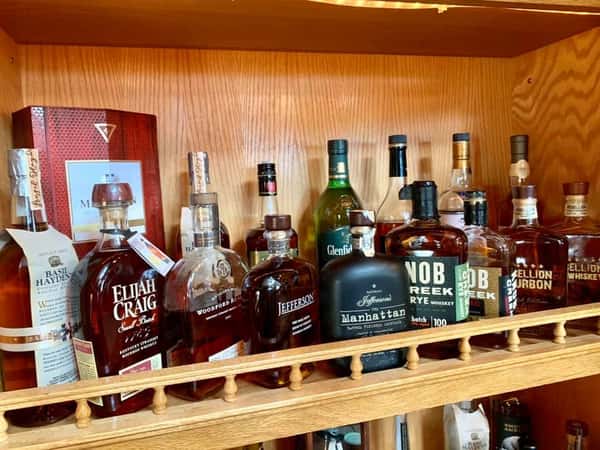 assortment of alcoholic beverages