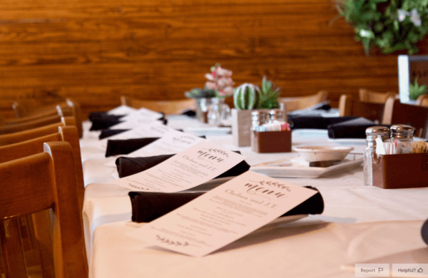 table set with decor