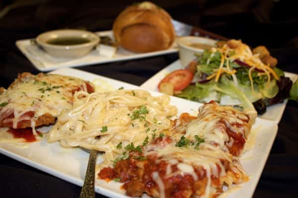 assortment of dishes on a table